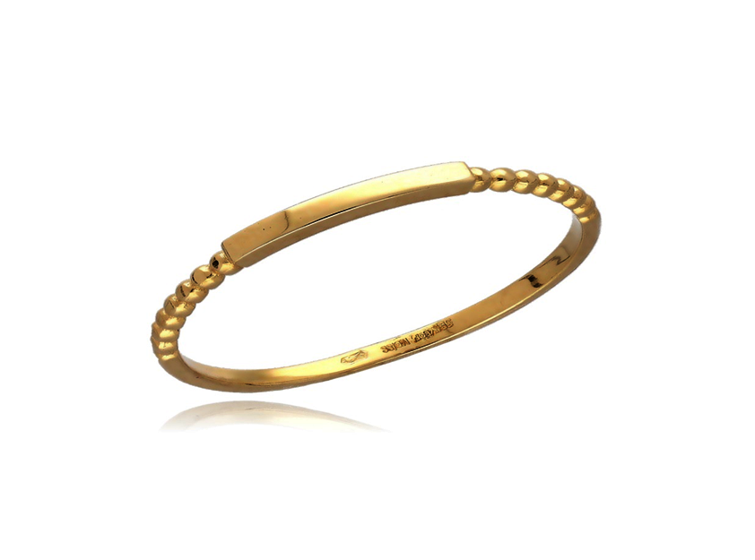 Žluté zlato prsten minimalistický